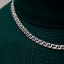 Серебряная цепочка &amp;quot;Бисмарк плоский&amp;quot; 60р - 4
