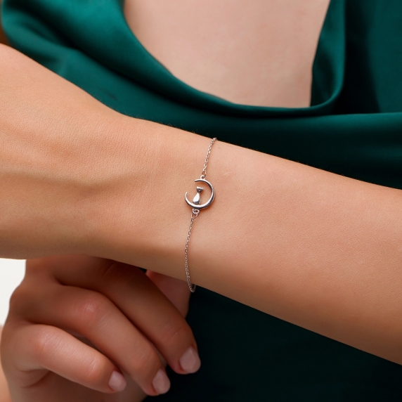 Stříbrný náramek &amp;quot;Měsíc&amp;quot; - 4