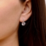 Silver earrings &amp;quot;Elisa&amp;quot; - 1