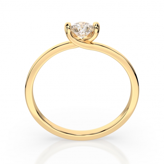 Gold Ring «Harmony» - 3