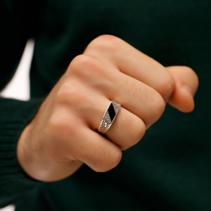 Срібний перстень "Шторм"