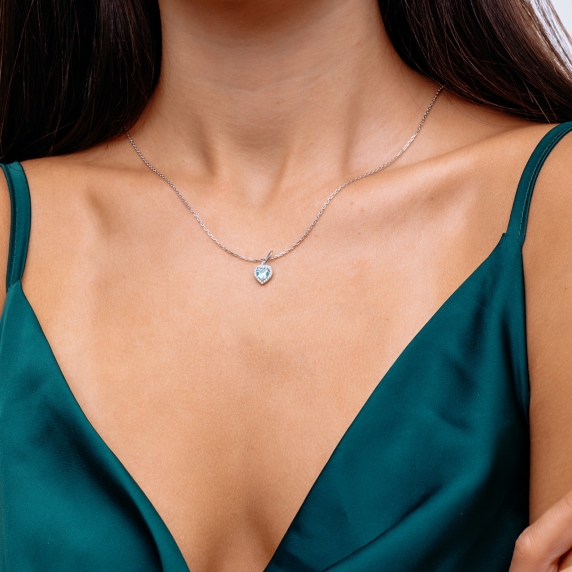 Серебряный подвес &amp;quot;Сердце&amp;quot; - 5