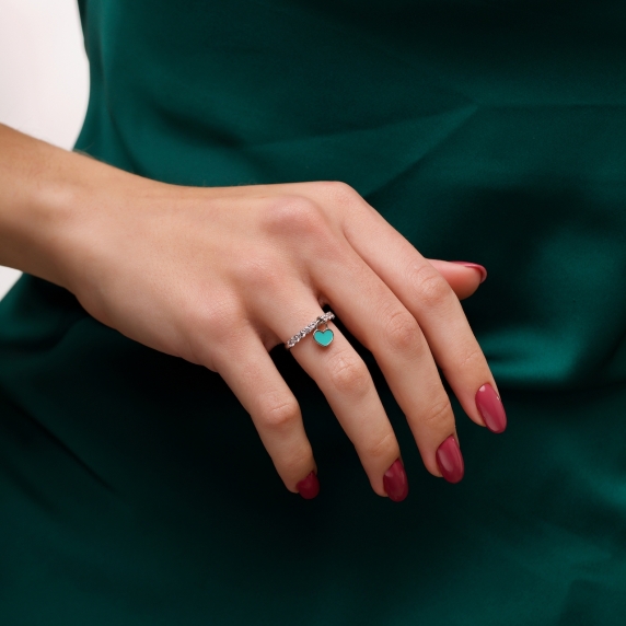 Silver ring &amp;quot;Heart&amp;quot; - 3