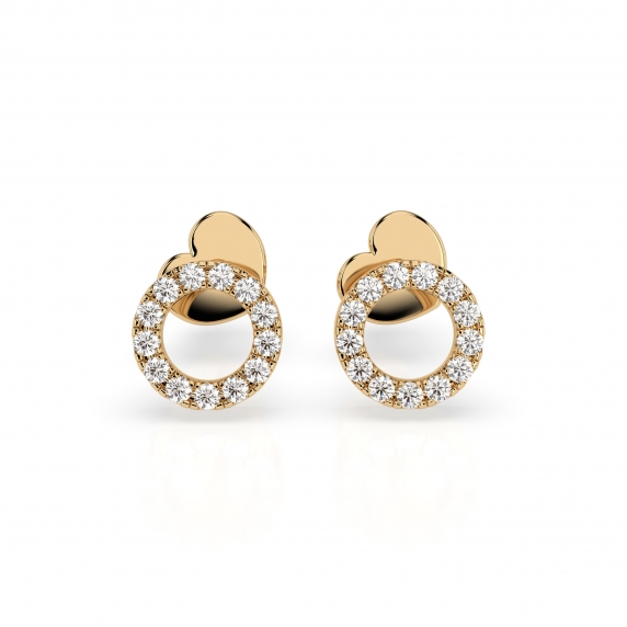 Gold Earrings «Shine» - 1