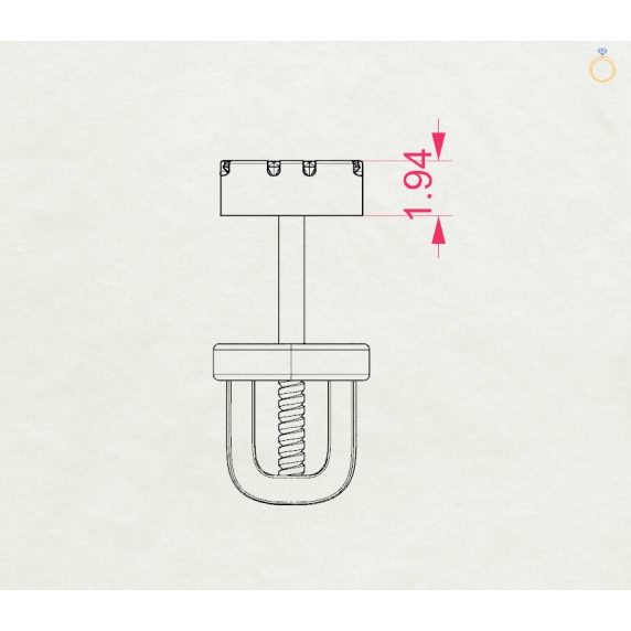 Золоті сережки «Елегія» - 4