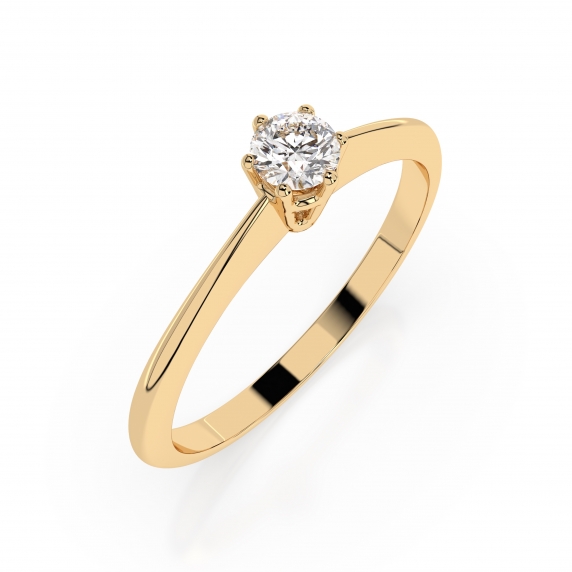 Gold Ring «Brilliance» - 1