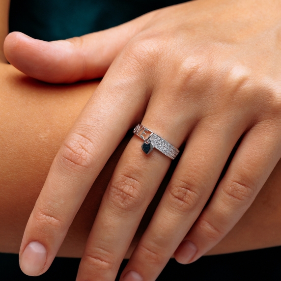 Серебряное кольцо &amp;quot;Любовь&amp;quot; - 3