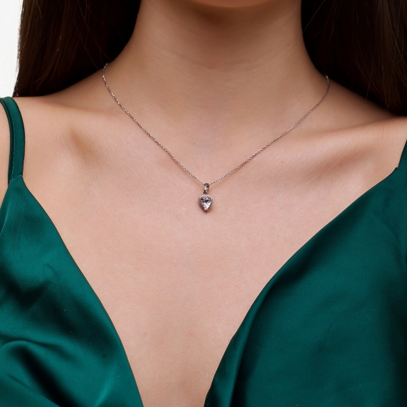 Stříbrný přívěsek &amp;quot;Srdce&amp;quot; - 4