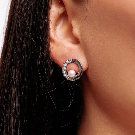 Stříbrné náušnice „Měsíční záře“ - 2