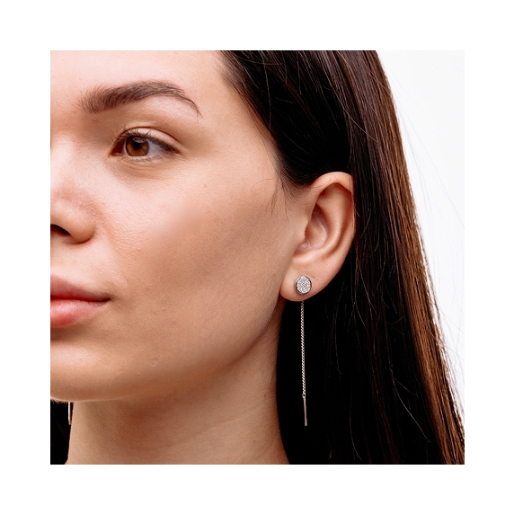 Silver earrings &amp;quot;Lotus&amp;quot; - 4