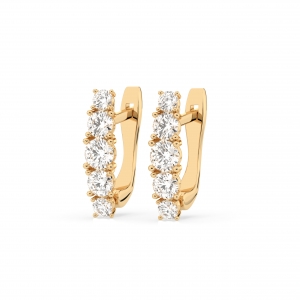 Gold Earrings &laquo;Rhythm&raquo;