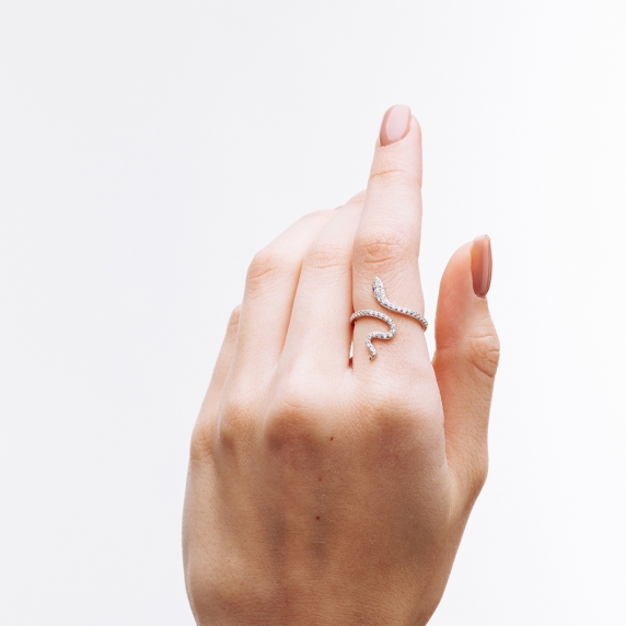 Серебряное кольцо &amp;quot;Змея&amp;quot; - 2