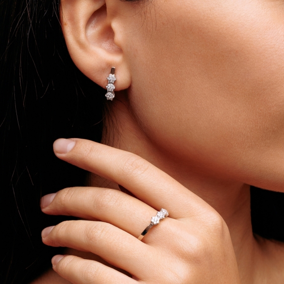 Stříbrné náušnice &amp;quot;Nadšení&amp;quot; - 5