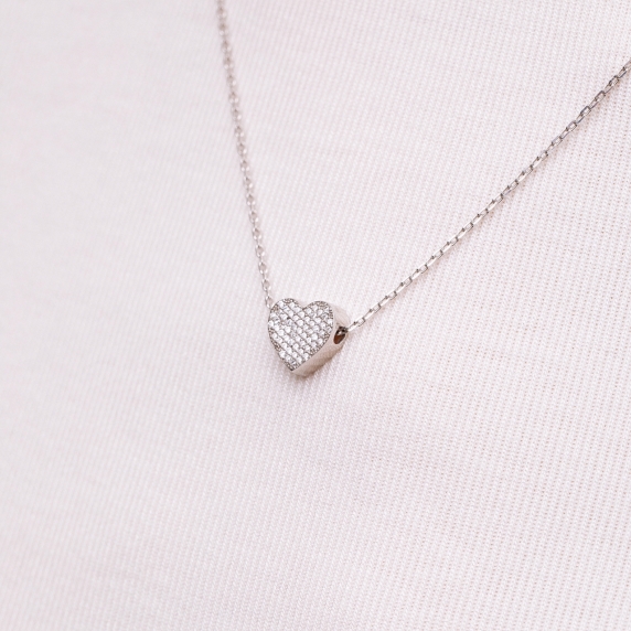 Silver necklace &amp;quot;Heart&amp;quot; - 2