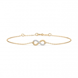 Золоте браслет "Нескінченність"