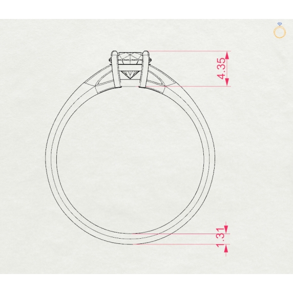 Gold Ring “Luminessa” - 9