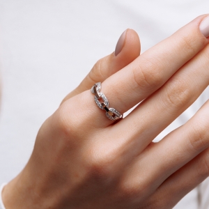 Stř&iacute;brn&yacute; prsten "Z&aacute;ře"