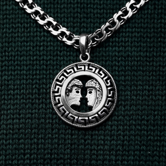 Срібна підвіска &amp;quot;Близнюки&amp;quot; - 1