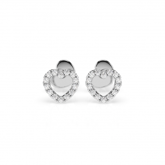 Zlaté náušnice «Srdce» - 1