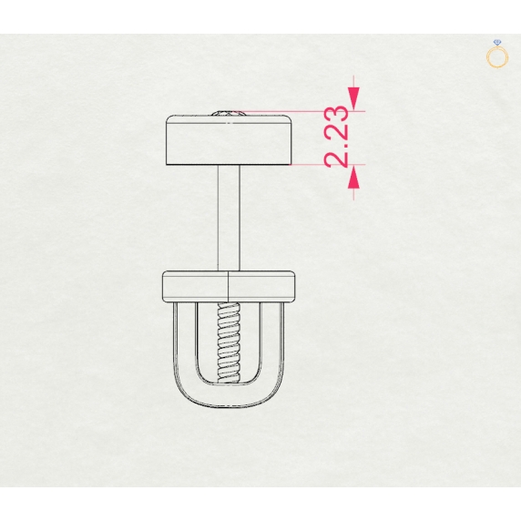 Золоті сережки «Ніжність» - 4