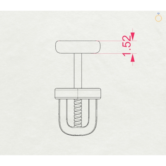 Золотые сережки &amp;quot;Луна&amp;quot; - 5