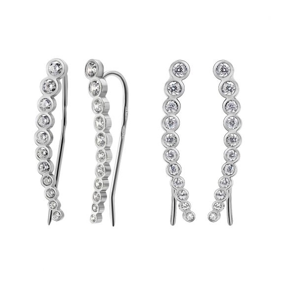 Stříbrné náušnice &amp;quot;Celeste&amp;quot; - 4
