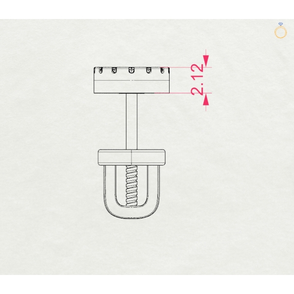 Gold Earrings «Shine» - 4