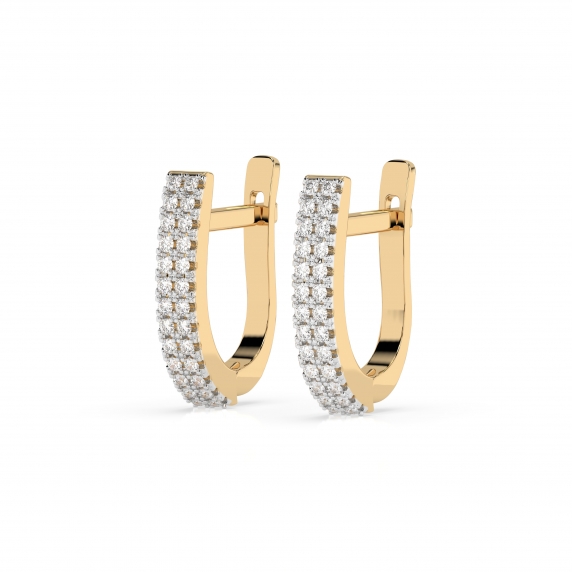 Gold Earrings «Unity» - 1