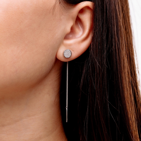 Silver earrings &amp;quot;Lotus&amp;quot; - 3