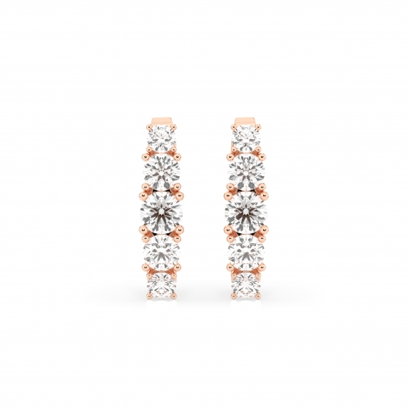 Gold Earrings «Rhythm» - 3