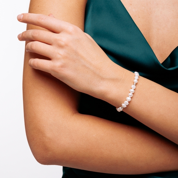 Silver bracelet &amp;quot;Pearl Elegance&amp;quot; - 4