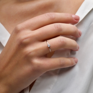 Срібна каблучка "Флер"