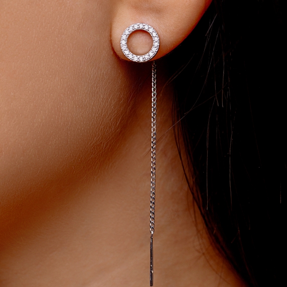 Серебряные серьги &amp;quot;Грация&amp;quot; - 3