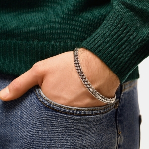 Срібний браслет "Спартак"