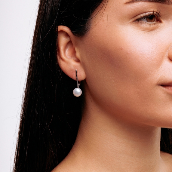 Серебряные серьги «Искры ночи» - 3