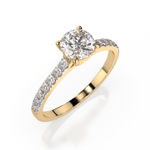 Gold Ring &laquo;Light&raquo;