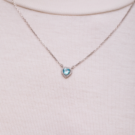 Silver necklace &amp;quot;Heart&amp;quot; - 1