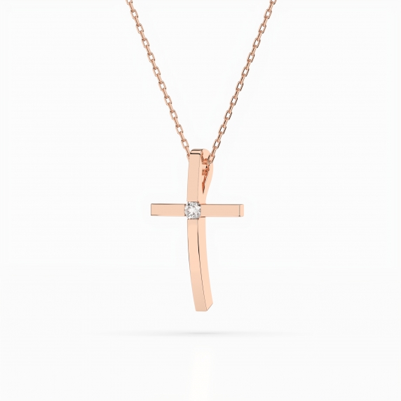 Золоте кольє «Хрест» - 3