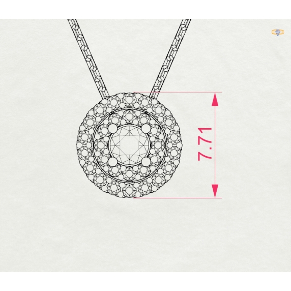 Gold Necklace «Hope» - 5