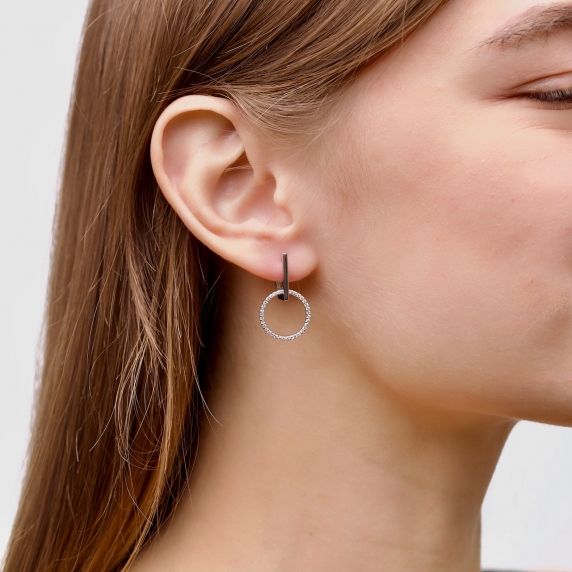 Серебряные серьги &amp;quot;Луна&amp;quot; - 3