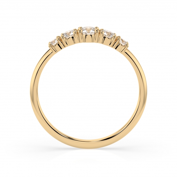 Gold Ring «Reflection» - 3