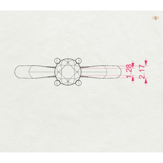 Zlatý prsten „Luminessa“ - 4