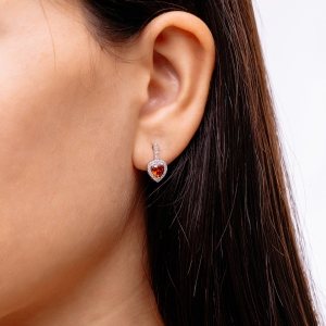 Stř&iacute;brn&eacute; n&aacute;u&scaron;nice "Srdce"