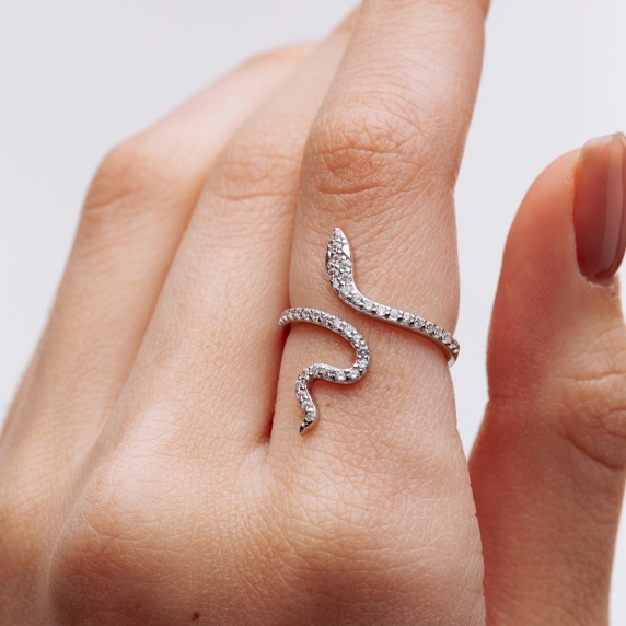 Серебряное кольцо &amp;quot;Змея&amp;quot; - 3