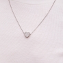 Silver necklace &amp;quot;Heart&amp;quot; - 1