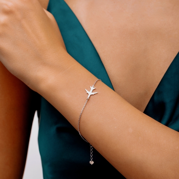 Срібний браслет &amp;quot;Літак&amp;quot; - 1