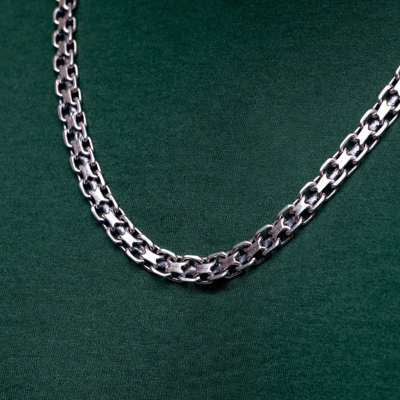 Silver chain &amp;quot;Double Anchor&amp;quot; - 3