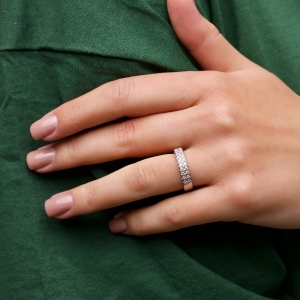 Silver ring "Romance"