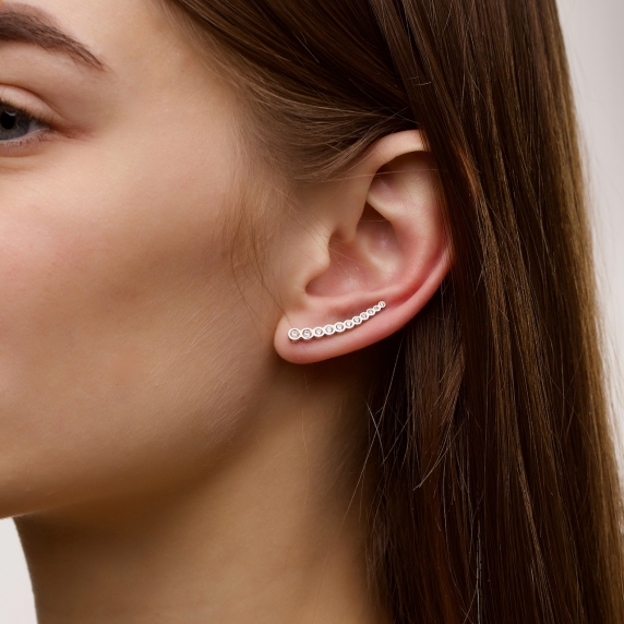 Stříbrné náušnice &amp;quot;Celeste&amp;quot; - 1