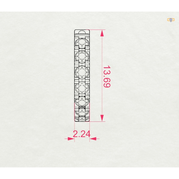 Zlaté náušnice «Sen» - 4